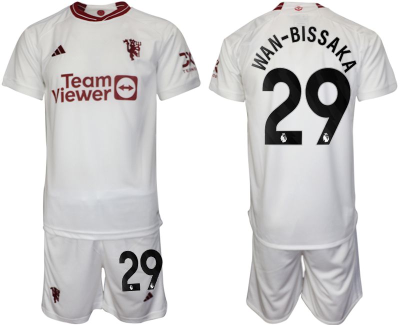 Men 2023-2024 Club Manchester United away white #29 Soccer Jersey->->Soccer Club Jersey